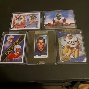 TOM BRADY 5 CARD ROOKIE LOT FOR SALE !